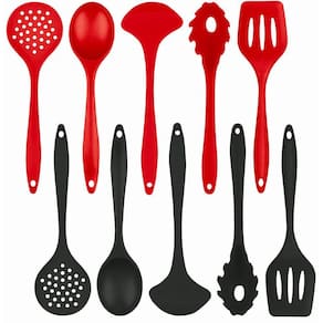 Kit Utensílios de Cozinha Conjunto de Talheres em Silicone Linha Premium