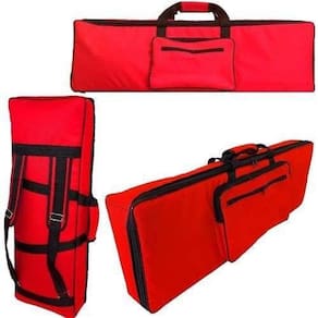 Capa Master Luxo Teclado Roland Juno Di Acolchoada Vermelha
