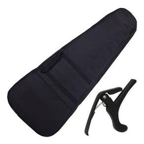 Kit Capa Acolchoada Nylon Para Violão Clássico + Capotraste
