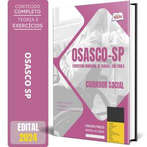 Apostila Prefeitura De Osasco Sp 2024 - Cuidador Social