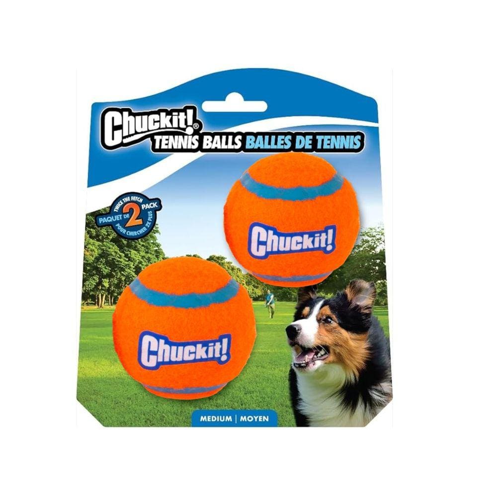 Brinquedo Chuckit Tennis Balls Pack 2 Bolas Para Cães Médio