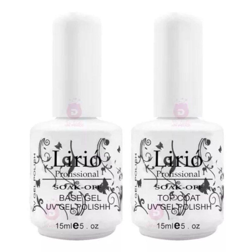 Kit 2 Ultra Selante Top Coat Lirió Porcelana Gel Finalizador