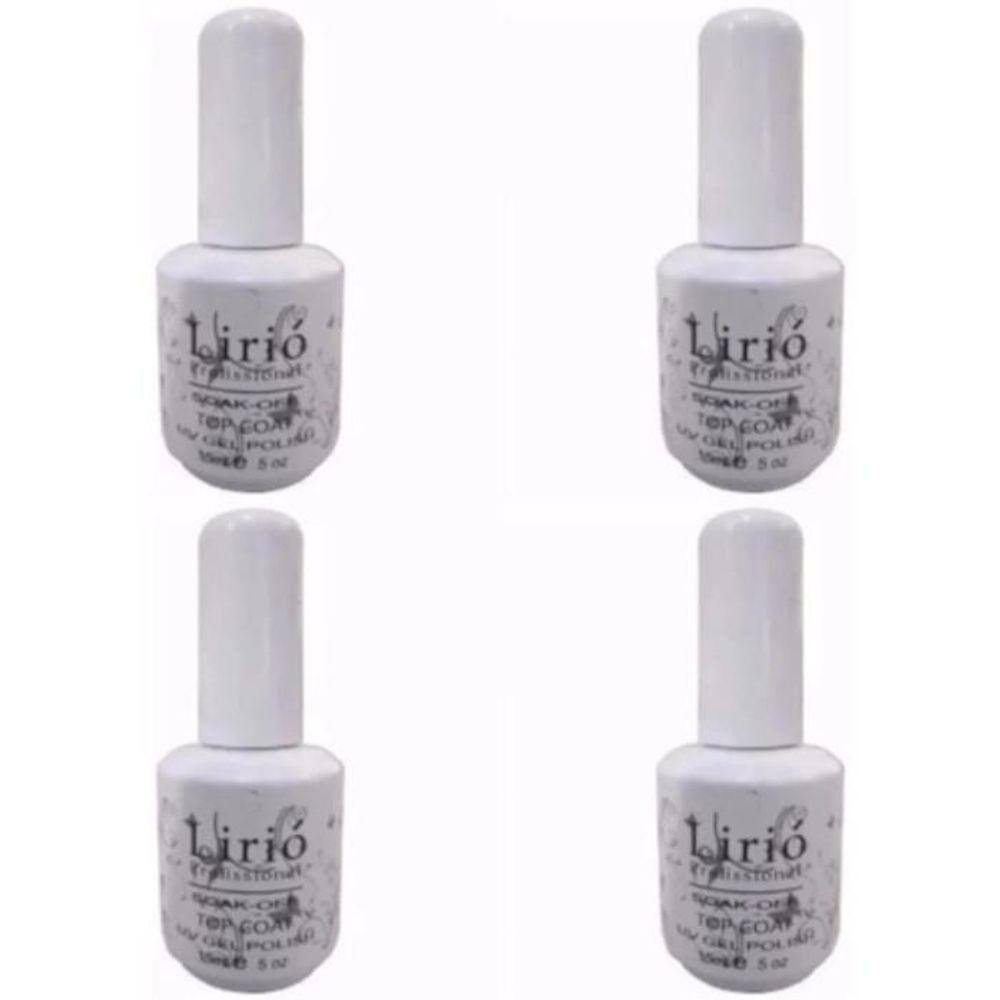Kit 4 Ultra Top Coat / Selante Lirio 15 Ml  Com