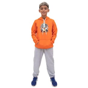 Conjunto Moletom Canguru Infantil Menino Estampa Dinossauro Com Calça Lisa Basica Dia a Dia