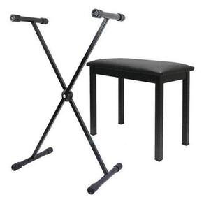 Suporte Para Teclado E Pianos Em X + Banco Estofado Envio24H