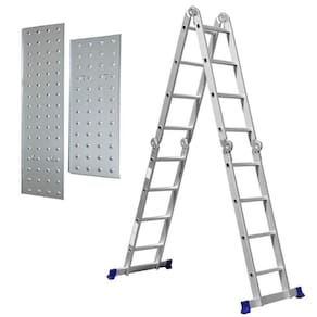 Escada Multifuncional 4X4 Plataforma 16 Degraus 5134 - Mor