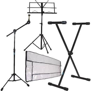 Kit Acessórios Teclado Com Cobertura + Suporte Partitura