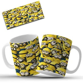 Caneca Minions Personalizada em Cerâmica 325ml