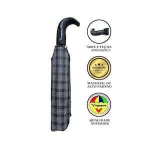 Guarda Chuva Automático Luxo Voyagem 9027 Pt/Br