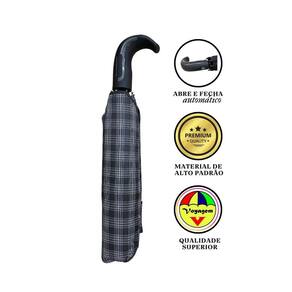 Guarda Chuva Automático Luxo Voyagem 9027 Pt/Br