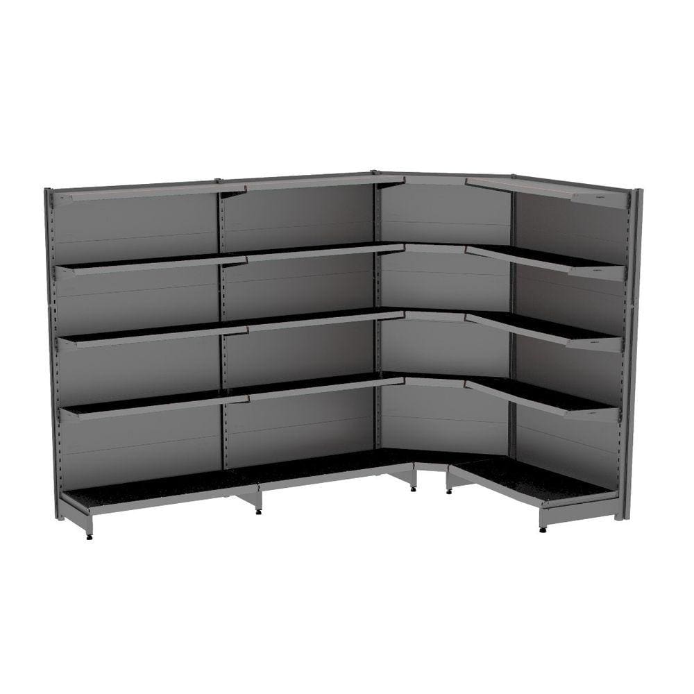 Gondola Parede 170 Fit Ate 3 Metros 1 Canto Preto 20b Pe Cin