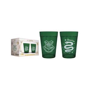 Copo Americano Prime Harry Potter Casas 190 ML - Luva Com 2 Unid - Sonserina