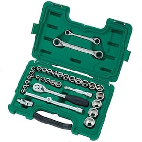 Conjunto de Soquetes e Chaves 1/2" 33pçs ST09099 Sata