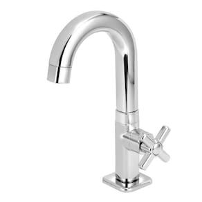 Torneira Banheiro Quadrado Mesa Bica Móvel Abs Cromado Slim