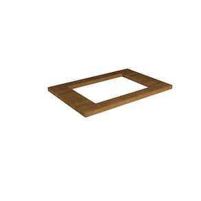 Tampo para Cooktop 4 Bocas 80cm Cozinha Milão Freijó Rocks