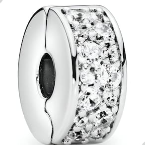 Berloque Clipe Zircônia Elegância Prata 925