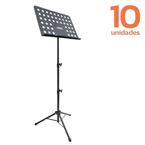 Kit Com 10 Estantes para Partitura Ajustável Voik MS-714