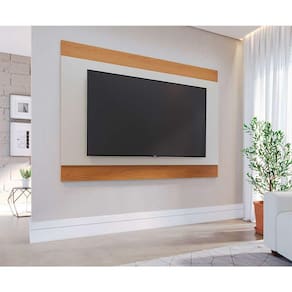 painel para tv até 75 polegadas nilo off white e freijó