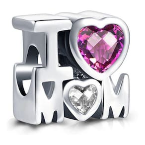 Berloque Pingente I Love Mom Dia Das Mães 925
