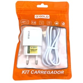 Carregador Para Celular 15w Turbo a`gold Saida Turbo Premium