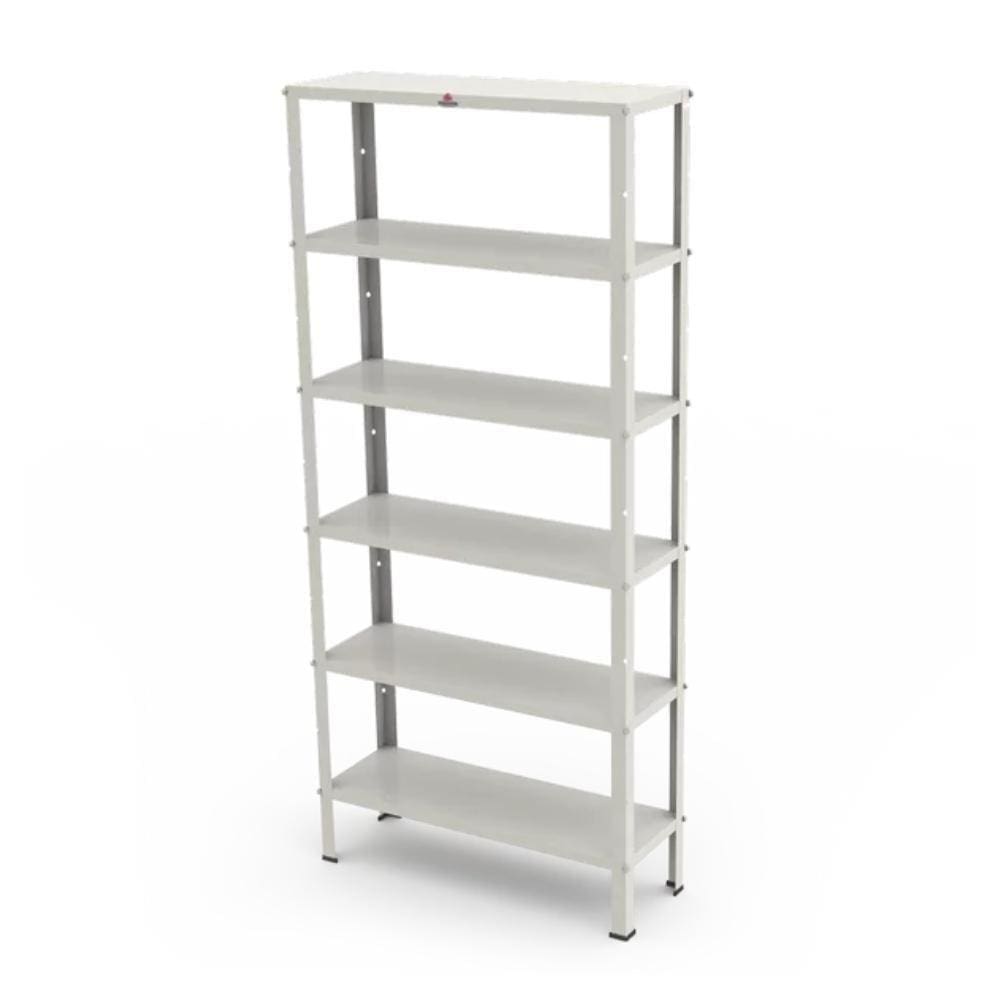 Estante Aço 6 Prateleiras Prest-006 200X90x30cm Branco - Progas