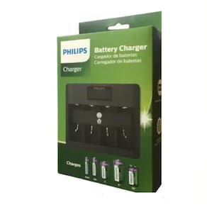 Carregador Usb Para Pilhas Aa/Aaa/C/D/9V Sem Pilha Philips