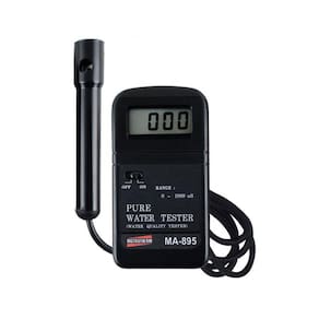 Analisador Água Digital Escala 0 a 1999 uS Sensor Compensação Temperatura Automática Ma-895 Portátil