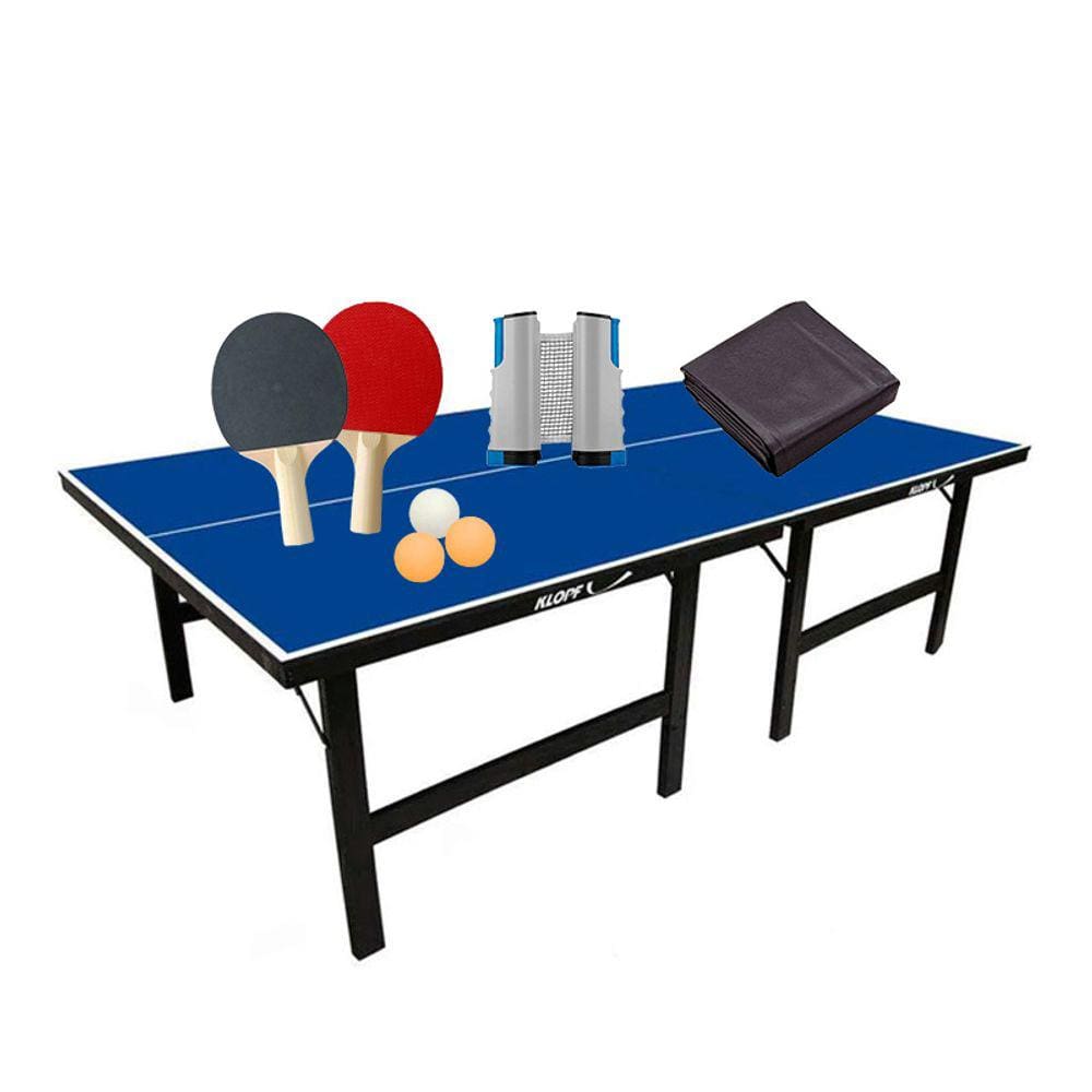 MESA DE PING PONG MDP 15mm 1001 KLOPF + Kit Completo 55091 + Capa