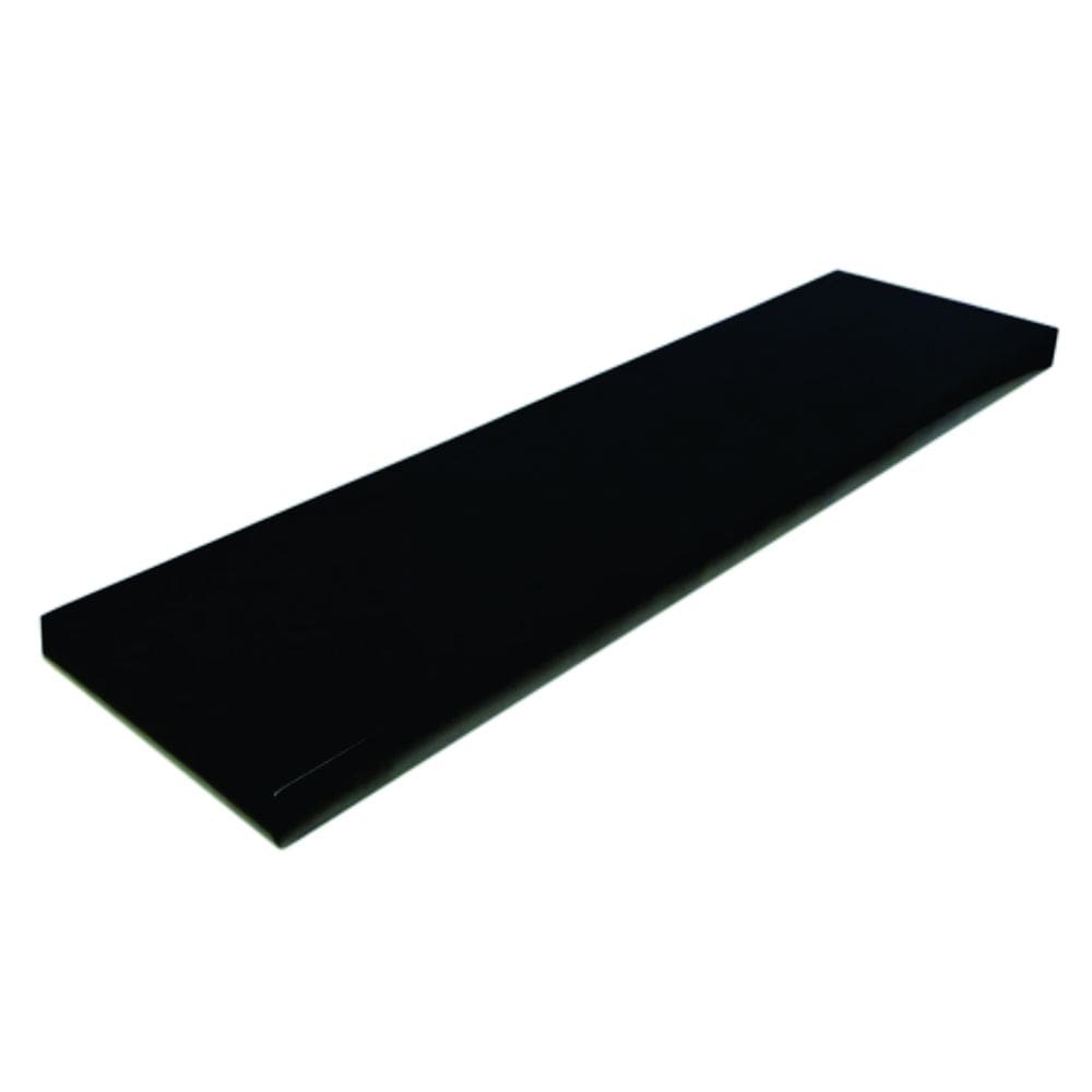 Prateleira Simples Preta 90x15 Cm Com Suporte Em Mdf [F031]