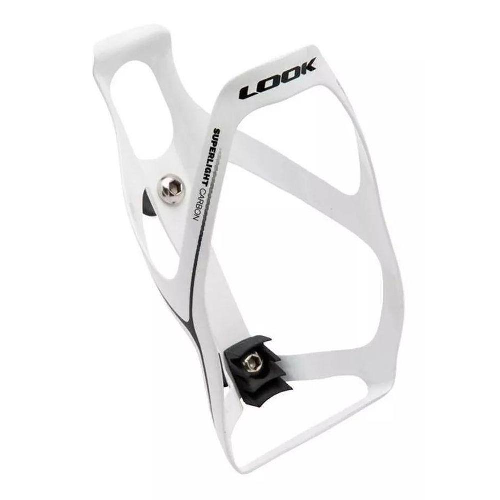 Suporte De Garrafa Look Super Leve Branco Carbono