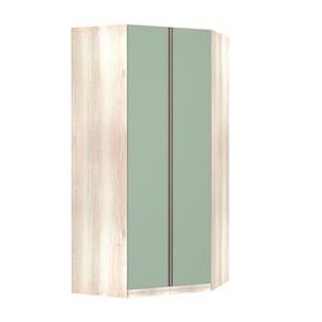 Guarda Roupa Modulado Canto Closet 2 Portas e 7 Prateleiras 111,9cm Prime Luciane Móveis