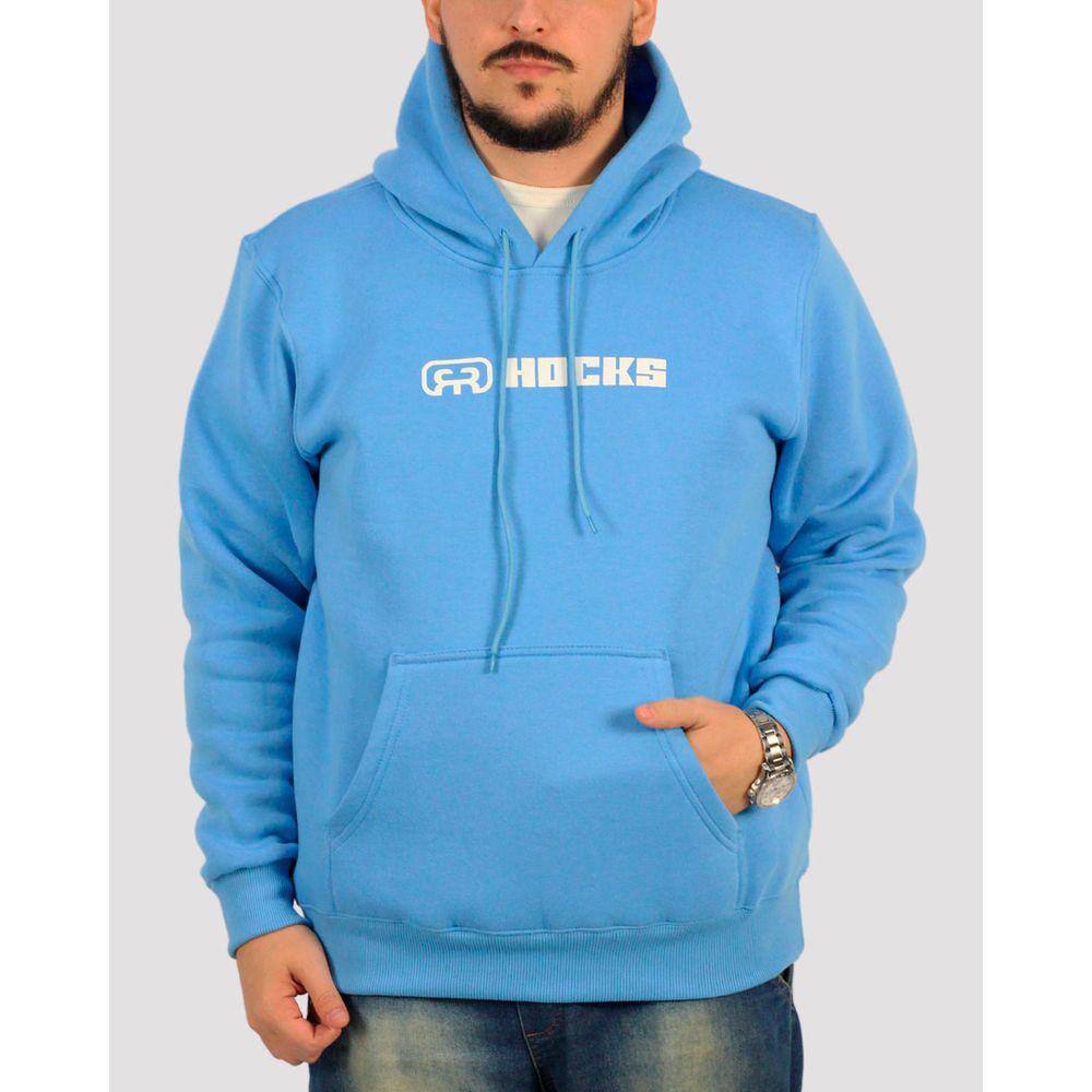 Moletom Hocks Promo Logo - Azul Claro - Azul Claro - P