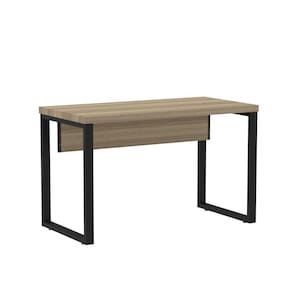 Mesa de Escritório Madeira 1200x600x750mm M1200pe40tub Noce Naturalle/Preto