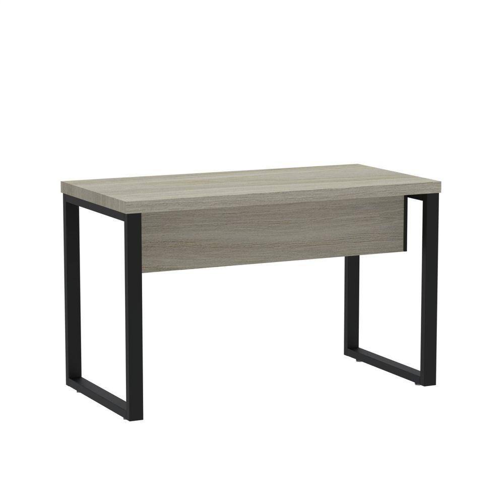 Mesa de Escritório Madeira 1200x600x750mm M1200pe40tub Nogueira Casablanca/Preto