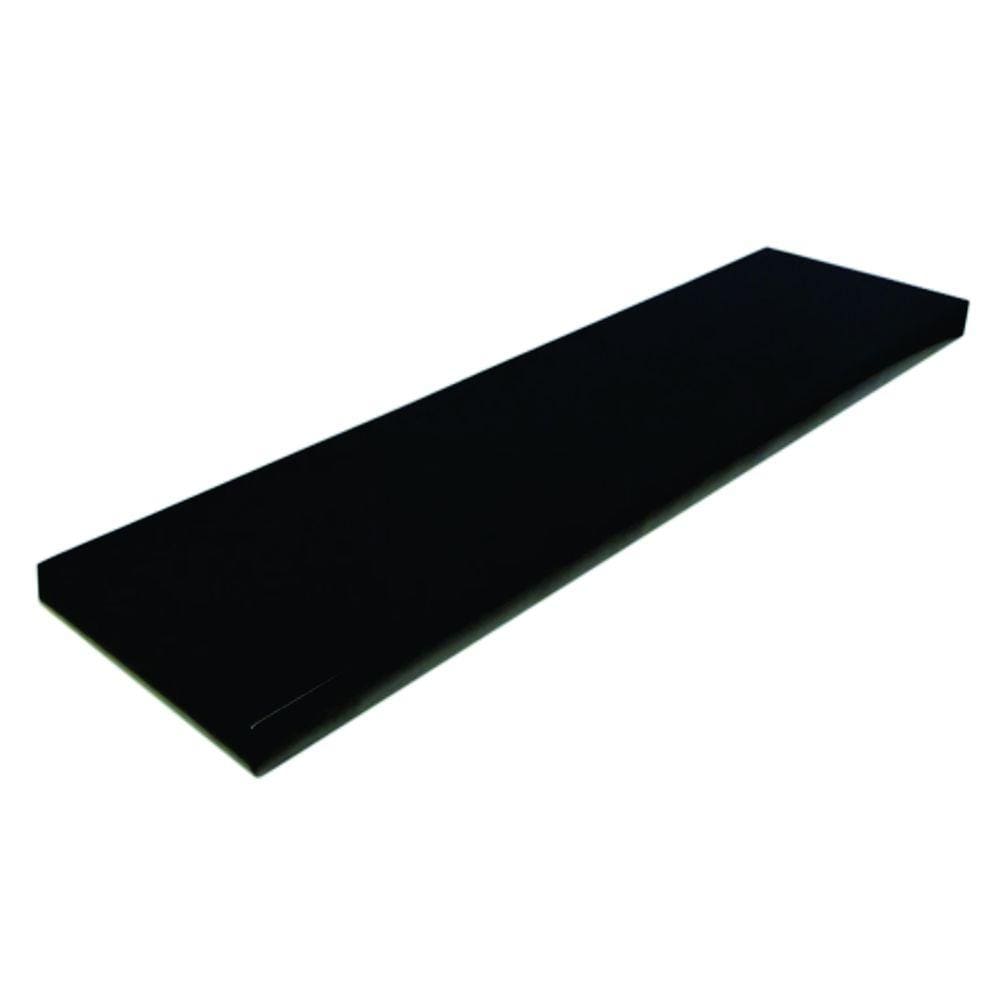 Prateleira Simples 30x15 Cm Com Suporte Em Mdf Preto [F031]