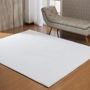 Tapete de Pele 1,50m x 2,00m Albany Niazitex Branco