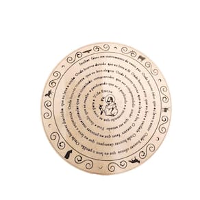 Mandala Oração De São Francisco Em Mdf 30 Cm Natural [F031]