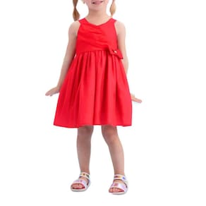 Vestido Infantil Verão Mon Sucre Vermelho tam 1