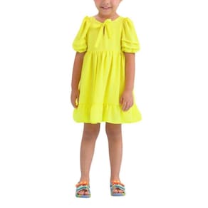 Vestido Infantil Verão Mon Sucre Amarelo tam 12
