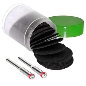 Kit 35 Disco De Corte 24Mm 2 Hastes 3Mm Para Micro Retífica