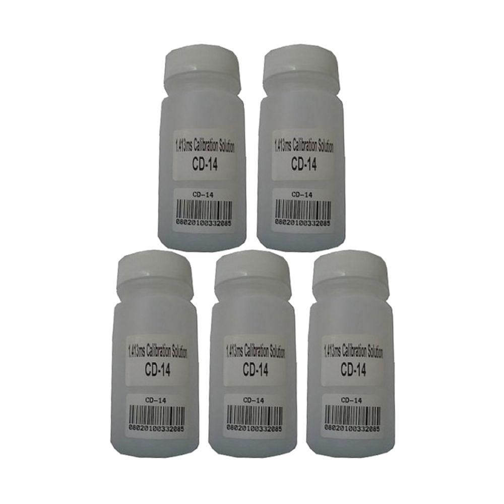 Kit 5 Solução Calibração Cd-14 1,413Ms Utilizada Condutivímetro Digital Cd-840/850/860 Cdr-870 100Ml Instrutherm