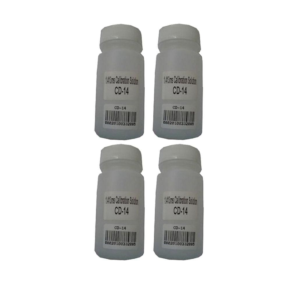 Kit 4 Solução Calibração Cd-14 1,413Ms Utilizada Condutivímetro Digital Cd-840/850/860 Cdr-870 100Ml Instrutherm