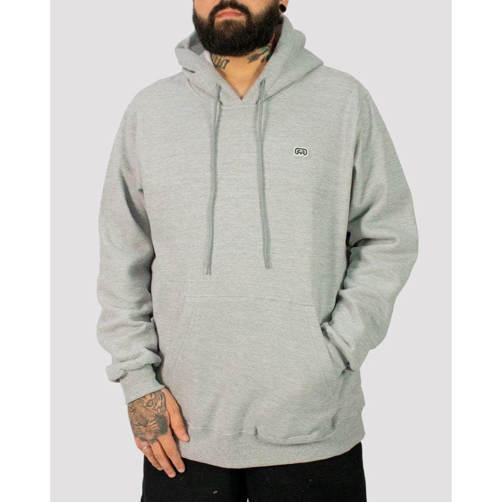 Moletom Hocks Canguru Lobord - Cinza Mescla - Cinza - M