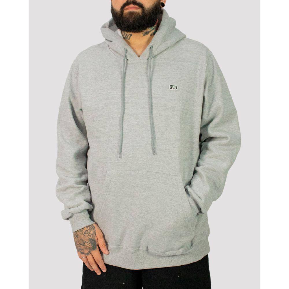Moletom Hocks Canguru Lobord - Cinza Mescla - Cinza - G