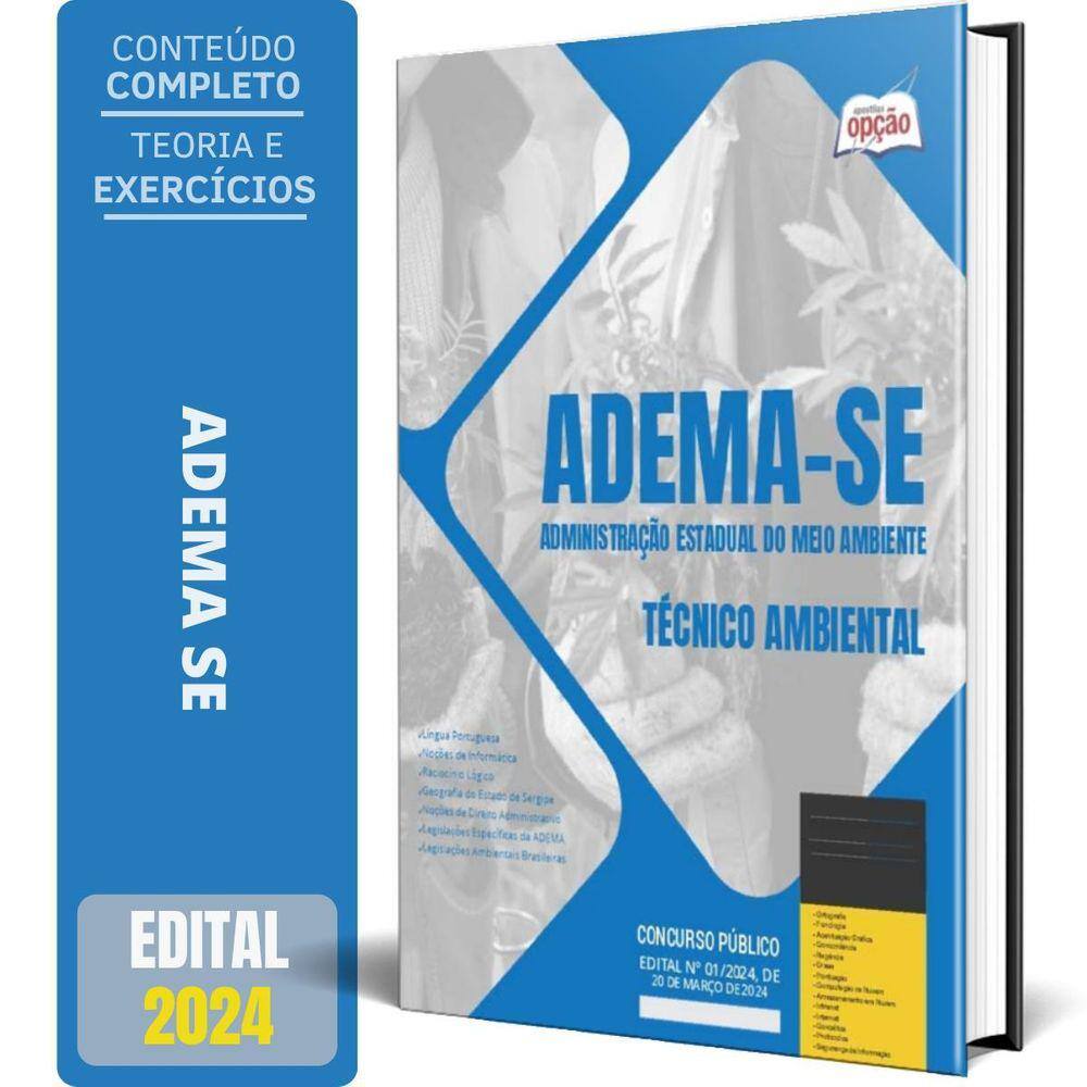 Apostila Concurso Adema Se 2024 - Técnico Ambiental