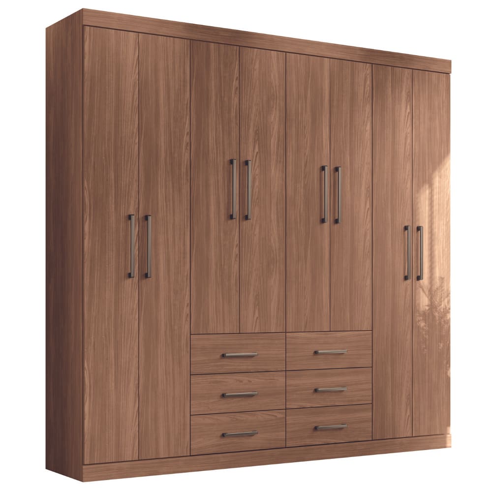 Guarda Roupa 8 Portas 6 Gavetas Casal Turim Jabotá