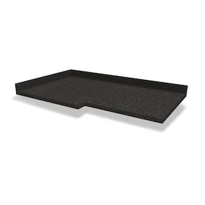 Tampo Para Balcão De Canto Kappesberg Preto Brilho 98cmx59cm