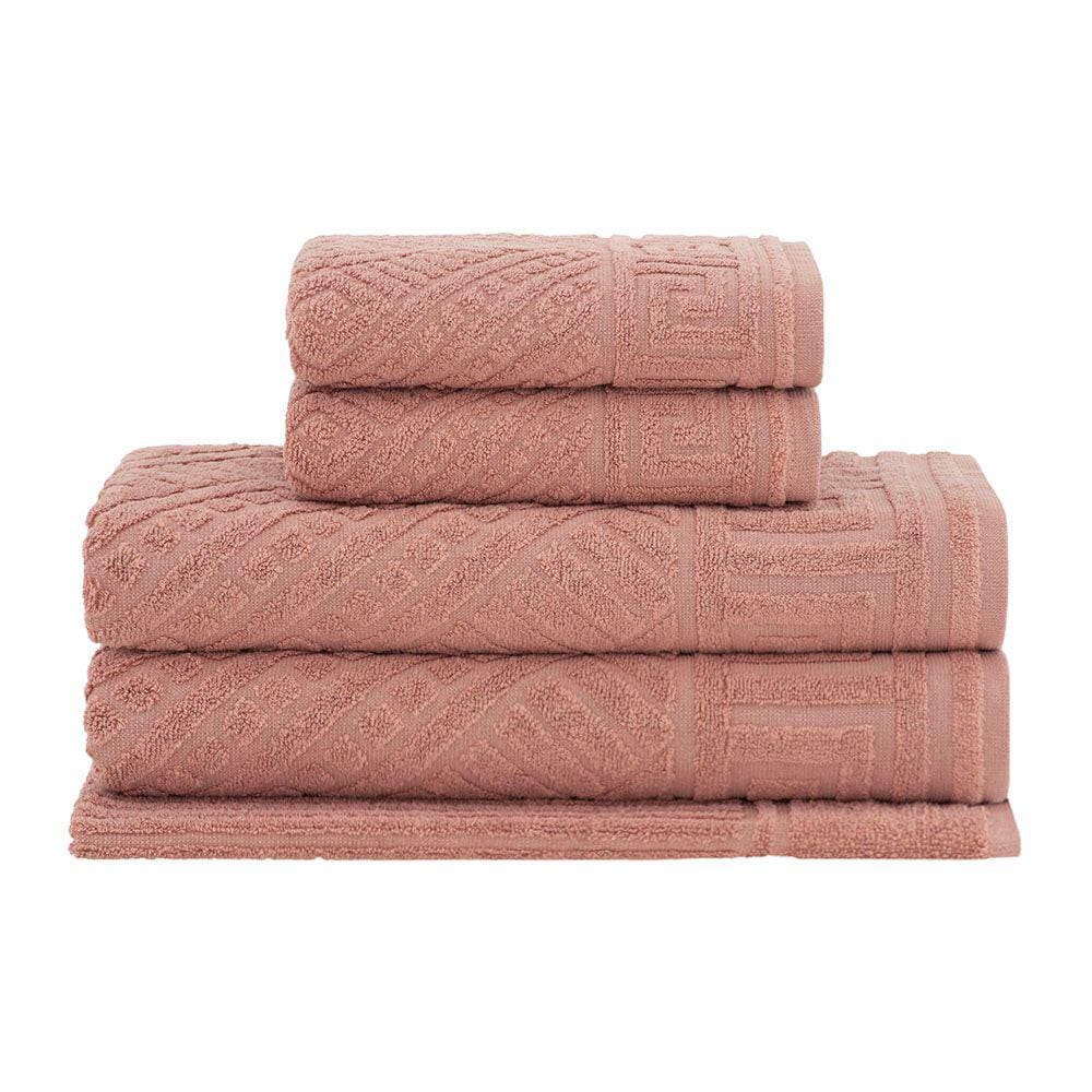 Jogo Toalhas Banhão Buddemeyer 5p Olimpo Salmão 1385