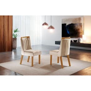 Cadeiras para Mesa de Jantar Estofada - Lottus - LJ Móveis