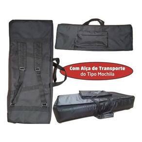 Capa Para Teclado Kurzweil Sp76 Master Luxo Acolchoada Preto
